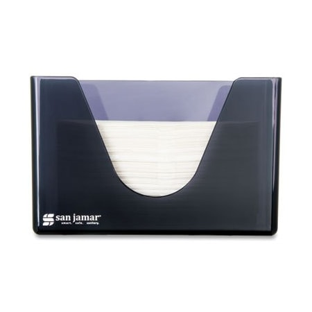 The Colman Group San Jamar, Countertop Folded Towel Dispenser, Plastic, Black Pearl, 11 X 4 3/8 X 7 T1720TBK